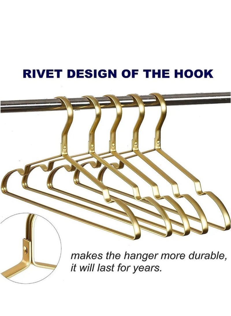 Bukela A golden clothes hanger consisting of 5 pieces, for more organized and easier use. - Image 3