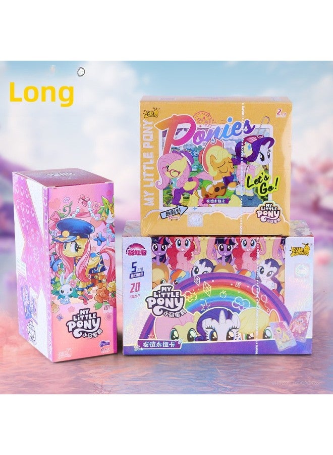 Genuine Card Tour Pony Baoli Card Huiyue 5 Baoli SC Fun Shadow Pack CR Card Black Back Rainbow Pack Collection Card-Color:Genuine Card Game-my Little Pony Rainbow Bag 1 Box Of 20 Packs Of 120 Sheets  - Image 2