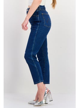 Wrangler Women Regular Fit Washed Denim Jeans, Blue  - Image 2