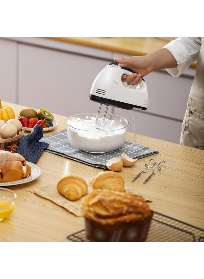 sokany Electric Egg Beater 7-Speed - Automatic Stainless Steel Hand Mixer Whisk, Cream & Cake Mixing Blender, Lightweight Ergonomic Design Kitchen Baking Tool - Image 4
