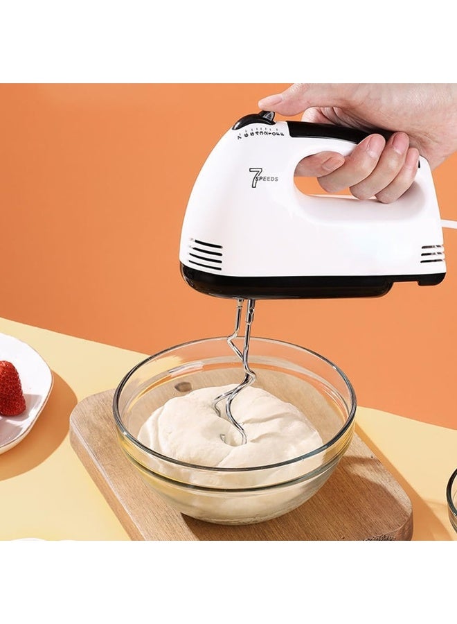 sokany Electric Egg Beater 7-Speed - Automatic Stainless Steel Hand Mixer Whisk, Cream & Cake Mixing Blender, Lightweight Ergonomic Design Kitchen Baking Tool - Image 5
