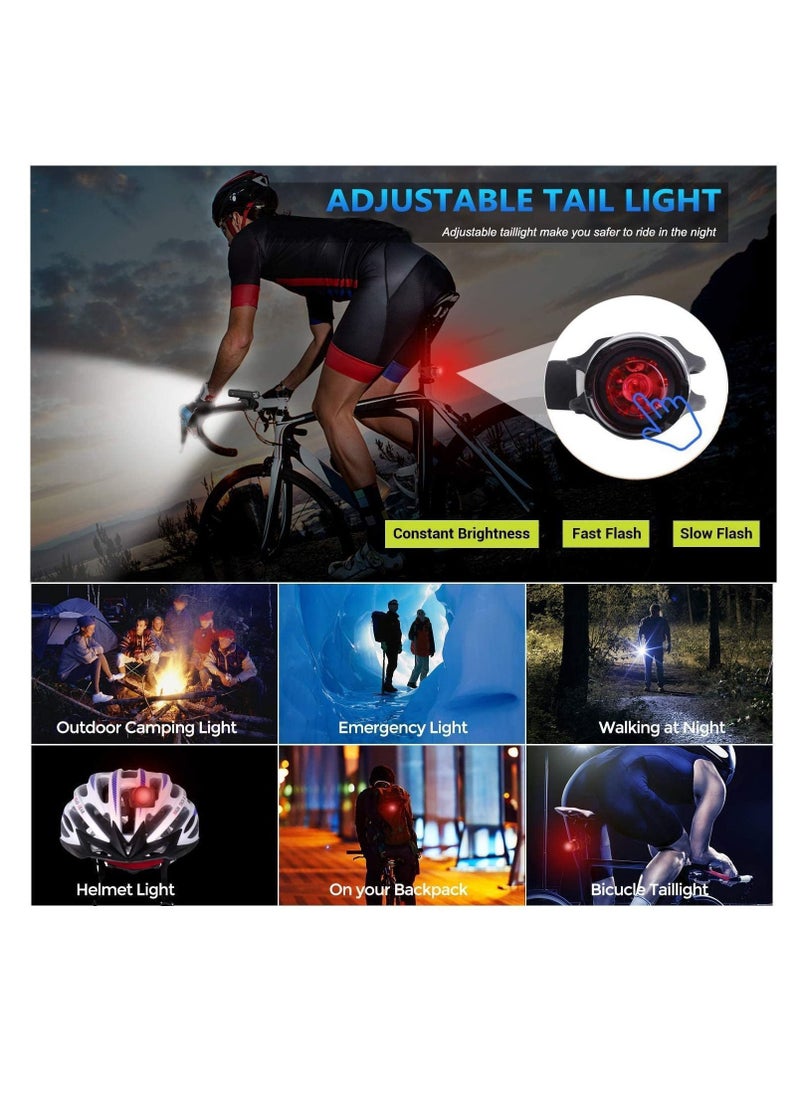 Y&D - Bike Light, USB Rechargeable LED Front Light & Tail IPX5 Waterproof,4 Lighting Modes Super Bright, Speedometer Bicycle with Horn, LCD Display, Fits All-Mountain Road - Image 1