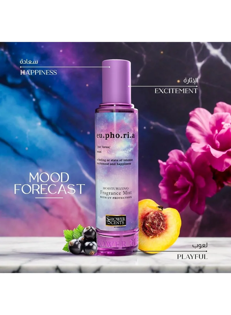 Shower Scents Shower Scents Euphoria moisturizing fine fragrance body mist  250ml