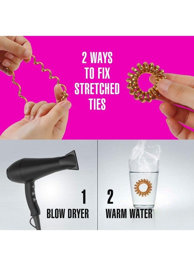 TailaiMei - 20 Pcs Spiral Hair Ties No Crease Coil Hair Ties Phone Cord Hair Ties For Thick Hair Women Ponytail Holder Elastics - Image 1