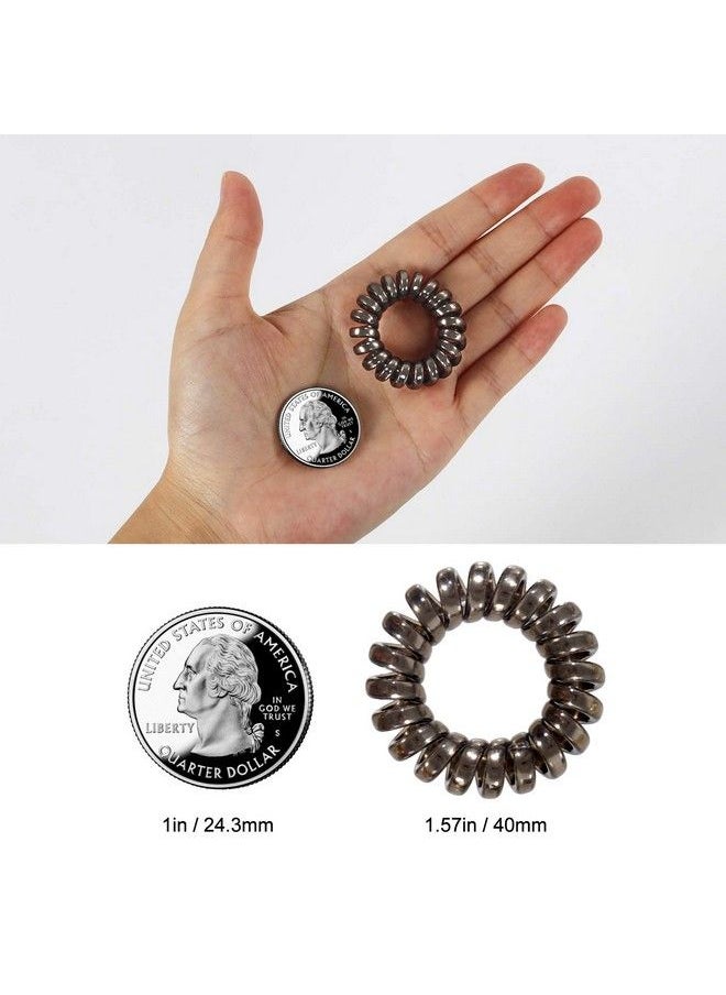 TailaiMei - 20 Pcs Spiral Hair Ties No Crease Coil Hair Ties Phone Cord Hair Ties For Thick Hair Women Ponytail Holder Elastics - Image 1