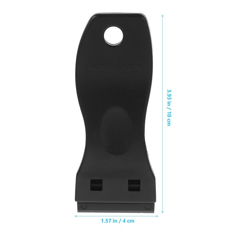 Plastic Adhesive Remover Tool with 11pcs Black Scraper and Blades for Window Film Sticker - Image 3