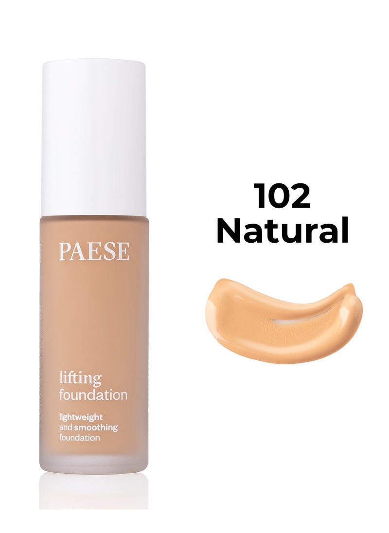 Paese Liquid Lifting Smoothing Foundation, Gently Mattifies 102 Natural  - Image 1