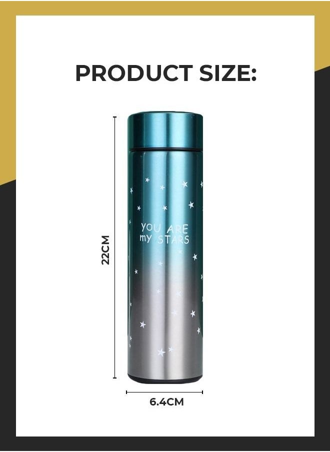 Generic - LED Temperature Display Sports Water Bottle Insulated Portable Travel Mug with Smart Touch Screen Cup Vacuum - Image 1