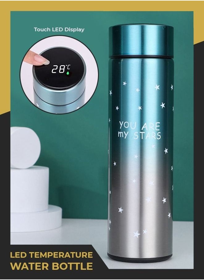 Generic - LED Temperature Display Sports Water Bottle Insulated Portable Travel Mug with Smart Touch Screen Cup Vacuum - Image 1
