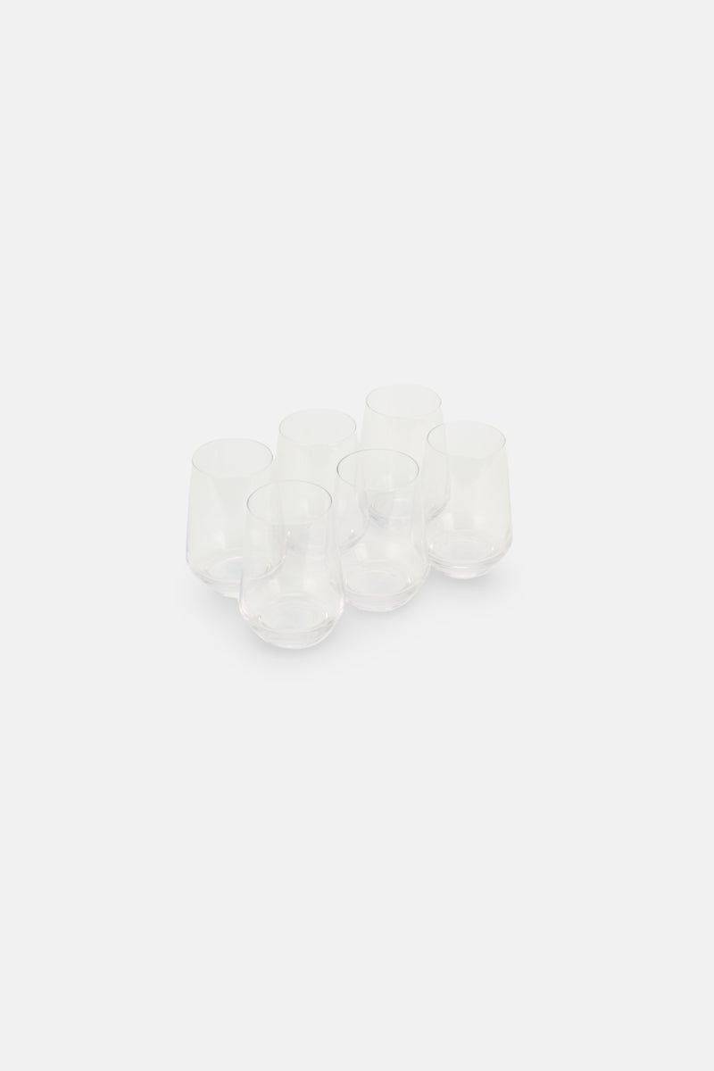 Muy Mucho Ovenza 6 Pcs Glass Cups Set 260ml, Transparent - Image 3