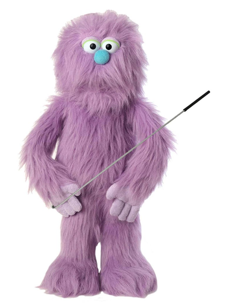 Silly Puppets دمية وحش بنفسجي كاملة الجسم بطراز المهرج 30 - Image 2