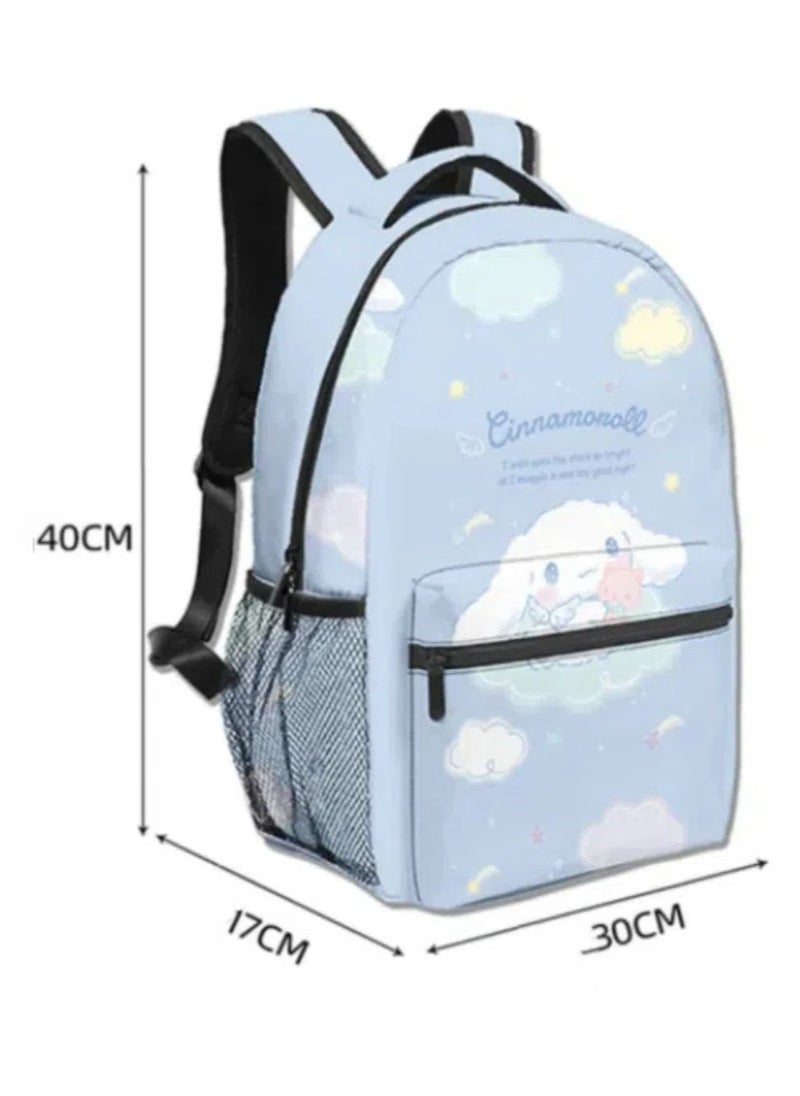 Sanrio - 【 School Season 】Cinnamoroll Student Children's School bag Cartoon Backpack Back-to-school Essential 14 Inch Laptop Backpack Children's Travel Backpack Leisure Backpack Various Styles - Image 1
