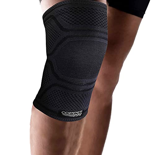 Copper Fit دعامة ضغط الركبة كوبر فيت إليت 2-pack، أسود (كبير/كبير جداً، 16''-20'')، 2.0 عدد - Image 2