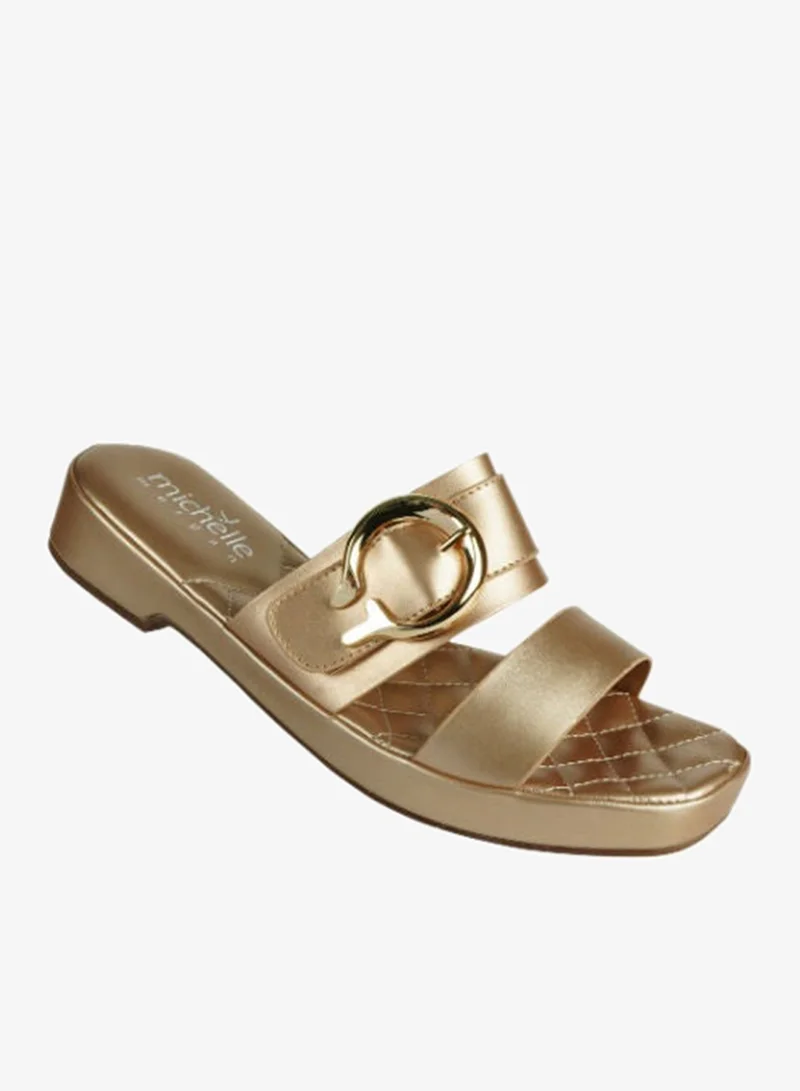 Michelle Morgan Ladies Mid Flat 114RJ934 Gold