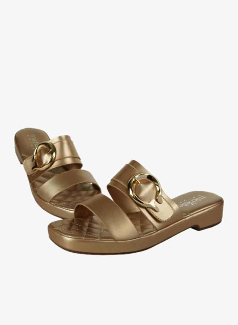 Michelle Morgan Michelle Morgan Ladies Mid Flat 114RJ934 Gold
