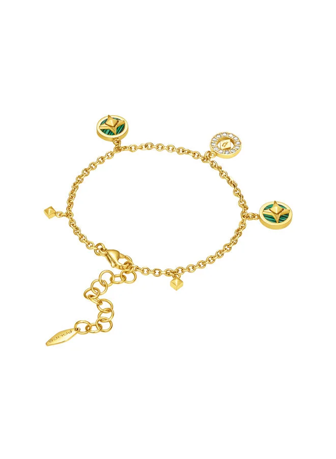 POLICE Lucky Star Bracelet for Women Gold Plating with MalachitePEJLB0002001
