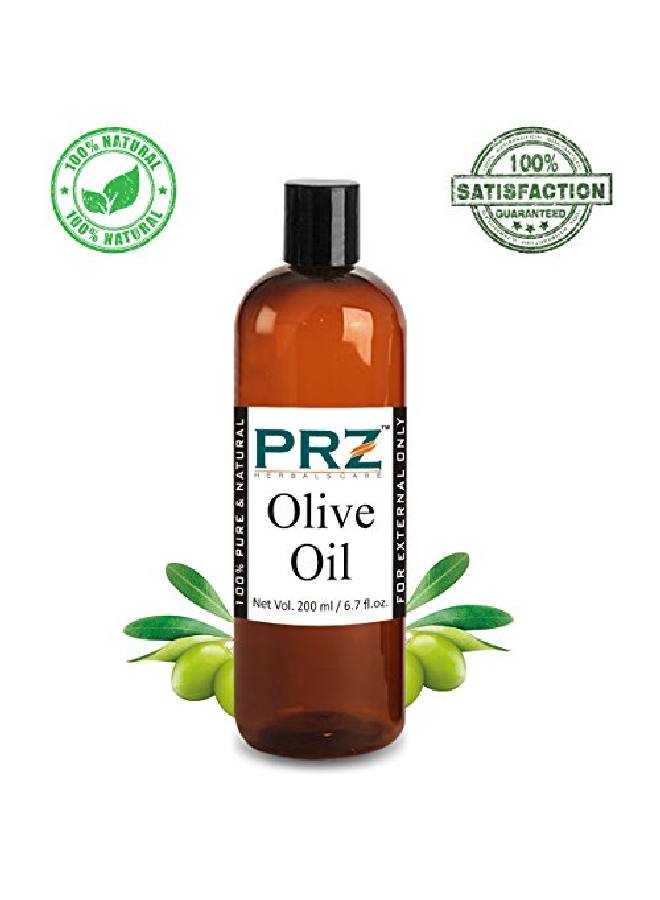 PRZ مزيج من زيت الزيتون البكر الممتاز وزيت جوز الهند 100% زيت نقي معصور على البارد للشعر والبشرة وتدليك الجسم (200 مل لكل منهما) - Image 3