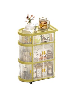 YEYA Yeya 3 In 1 Baby Supplies Storage Shelf, 3-Layer Folding And Movable Trolley Shelves For Storage, Movable Snacks Food Shelves  - Image 1