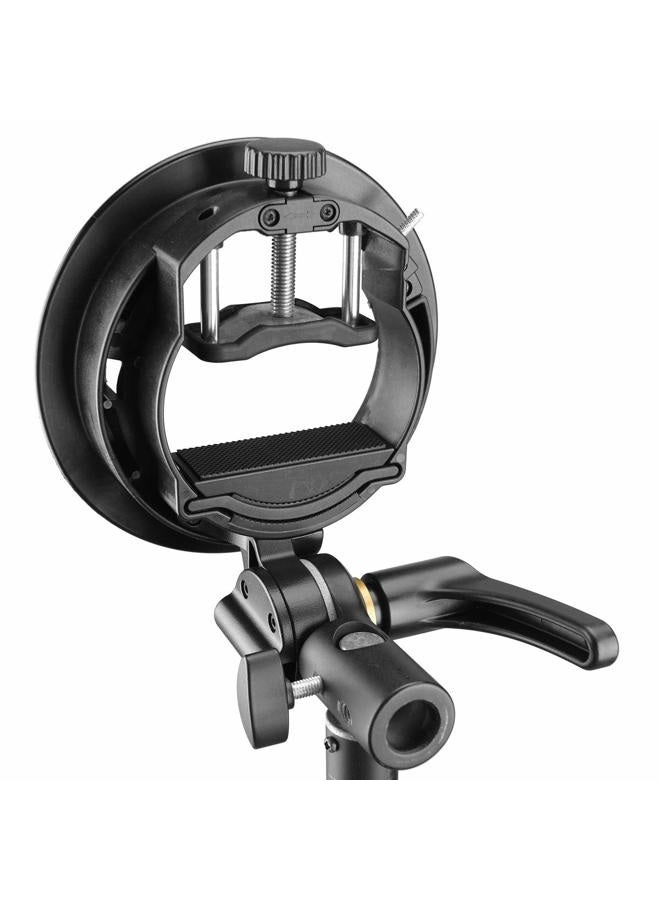 Godox S2 Flash S-Type Bracket with Bowens Mount for Godox V1 AD200Pro etc Round Head Flash Series and AD400Pro AD200 V860II TT685 TT600 TT350 Series Speedlite,Direction-Adjustable Handle - Image 5