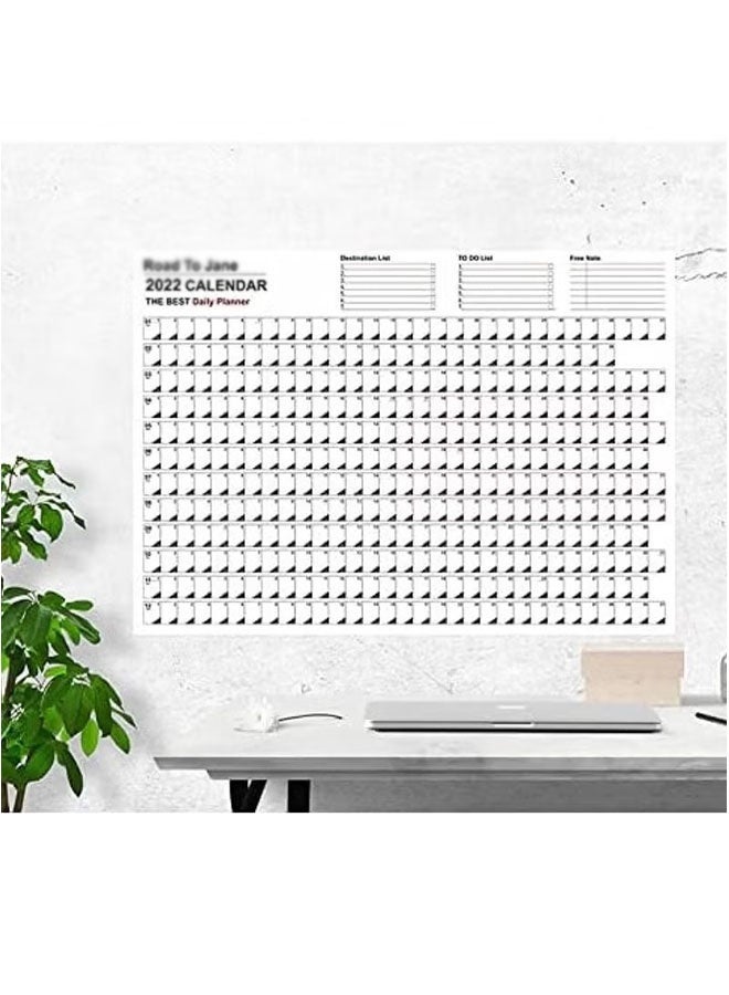 2026 365 Days Calendar Planner Sheet Wall Calendar Yearly Daily Schedule Poster Calendar To Do List Annual Planner for Office Supplies - Image 5