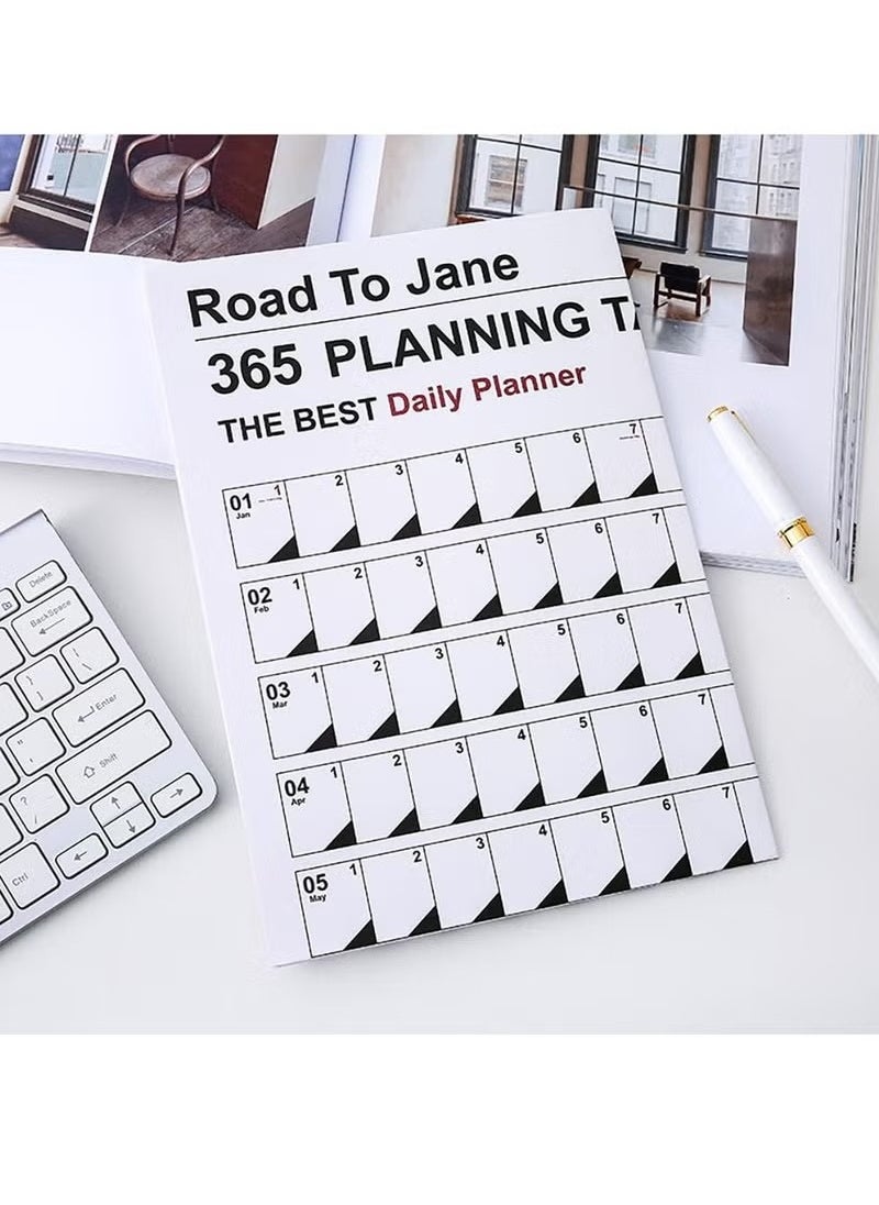 Realfrog 2025 365 Days Calendar Planner Sheet Wall Calendar Yearly Daily Schedule Poster Calendar To Do List Annual Planner for Office Supplies  - Image 5
