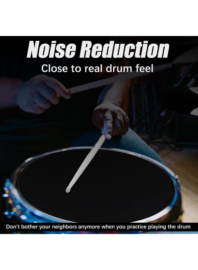 Drum Mute Pads Set 10 Pieces With Cymbal Pad + Hi hats Set Pad, Foam Drum Silencer Pads, Fit 10in 12in 13in 16in 22in (Drum Mute Pad Pack) - Image 4