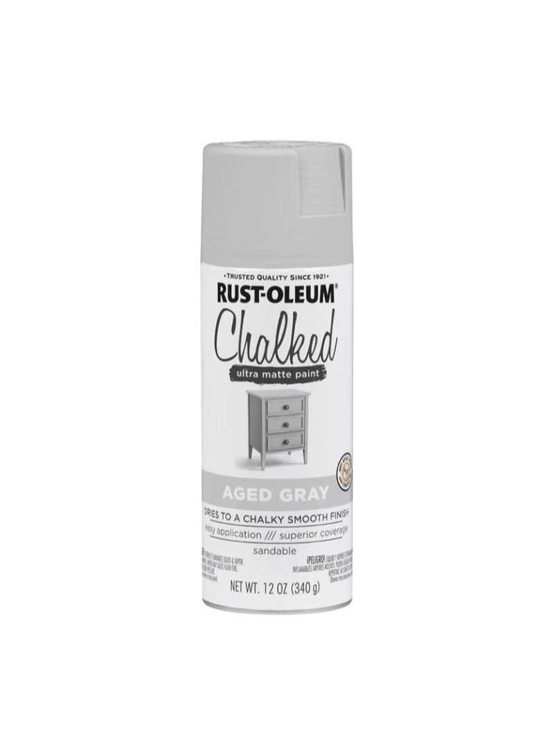 Rust-Oleum Chalked Ultra Matte Paint (340 g, Aged Gray)
