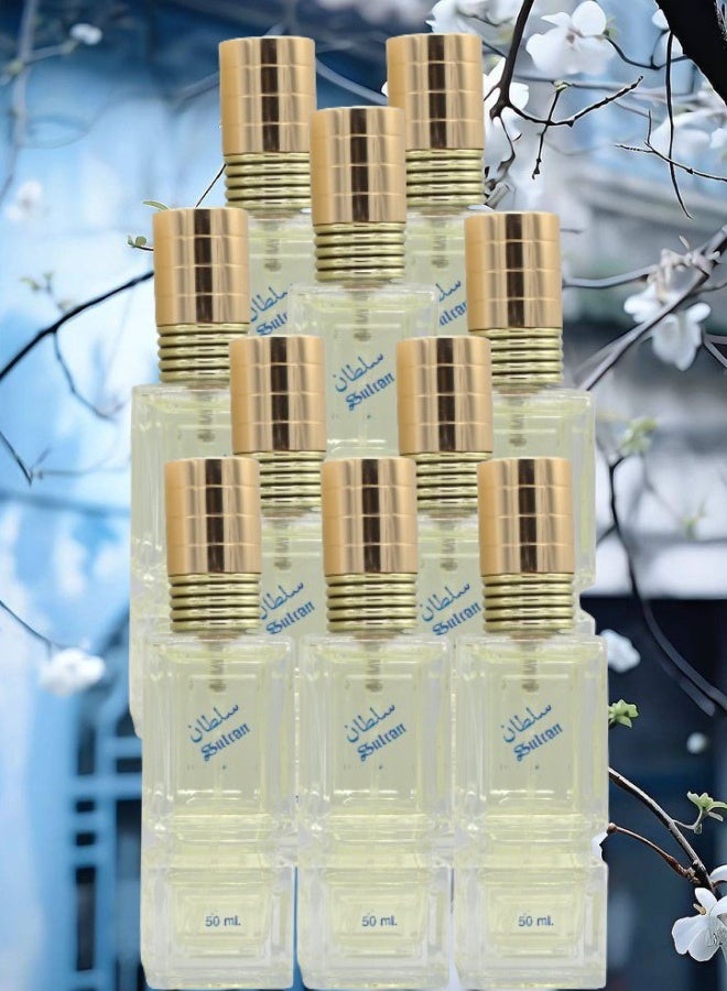 Mabrook 10 Pieces Sultan Perfume 50ML - Image 1