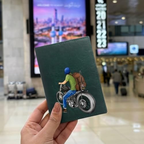 The Messy Corner ROADRUSH |Vegan Leather Passport Cover for Men| – Forest Green Travel |Passport Holder| & Accessories | Slim, Durable & Stylish Travel Case - Image 5