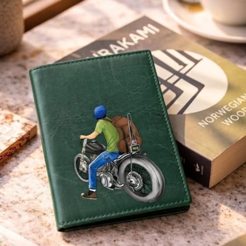 The Messy Corner ROADRUSH |Vegan Leather Passport Cover for Men| – Forest Green Travel |Passport Holder| & Accessories | Slim, Durable & Stylish Travel Case - Image 4