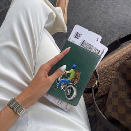 The Messy Corner ROADRUSH |Vegan Leather Passport Cover for Men| – Forest Green Travel |Passport Holder| & Accessories | Slim, Durable & Stylish Travel Case - Image 3