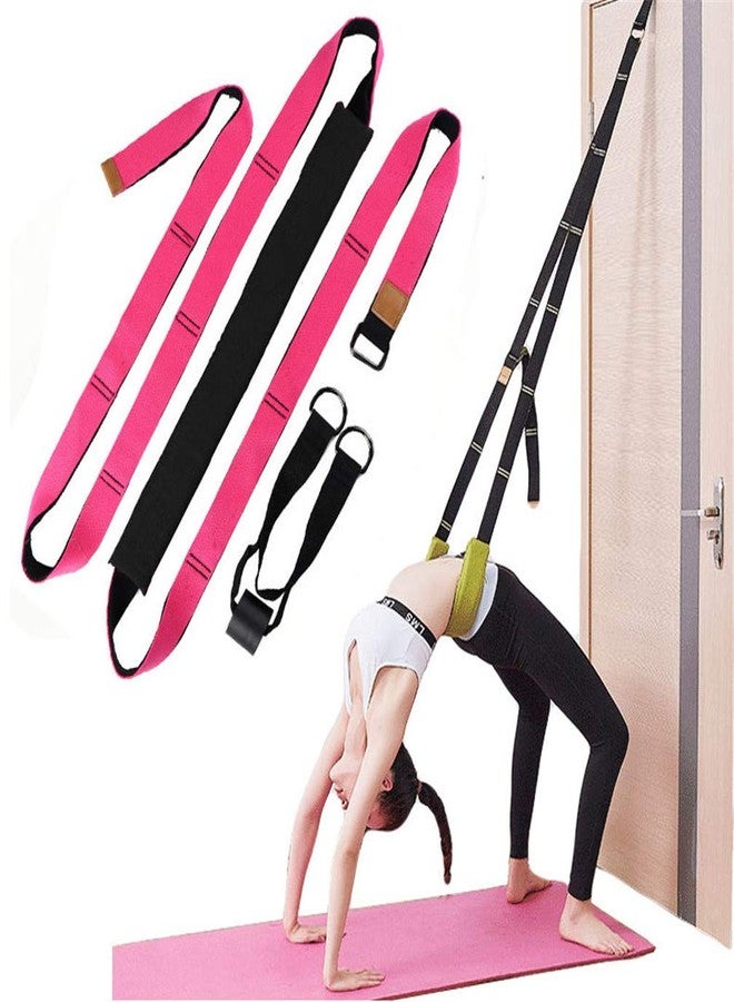 Xemz Back bend Assist Trainer - Improve Back and Waist Flexibility, Door Flexibility Stretching Strap, Home equipment for Ballet, Dance, Yoga, Gymnastics, Cheerleading, Splits (rose) - Image 1