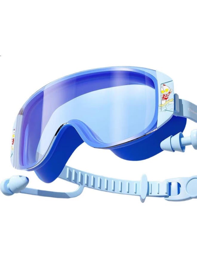 YouYou Yoyou Classic Ultraman Children'S Swimming Goggles High Definition Waterproof Anti-Fog Big Frame Swimming Goggles Swim Goggles 61415 Transparent Blue - Image 3