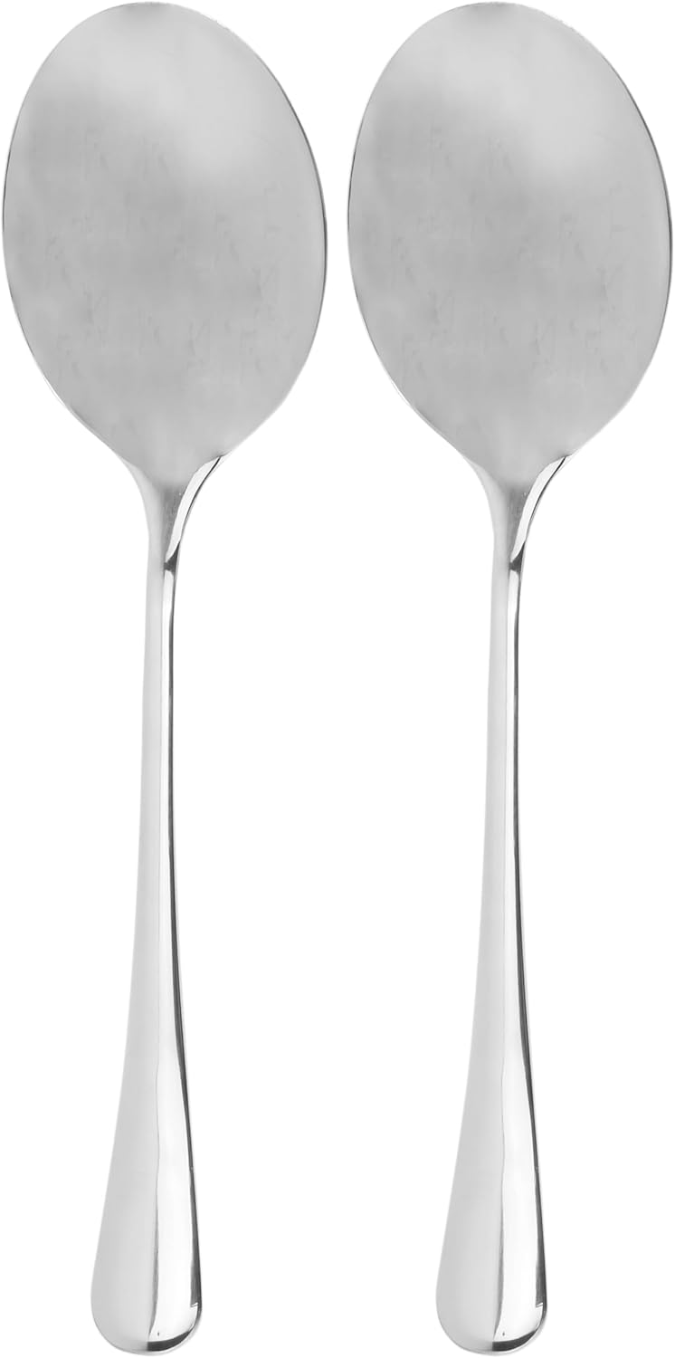 Cornucopia Brands X-Large Stainless Steel Serving Spoons (2-Pack), Buffet & Banquet Style Serving Utensils - Image 1