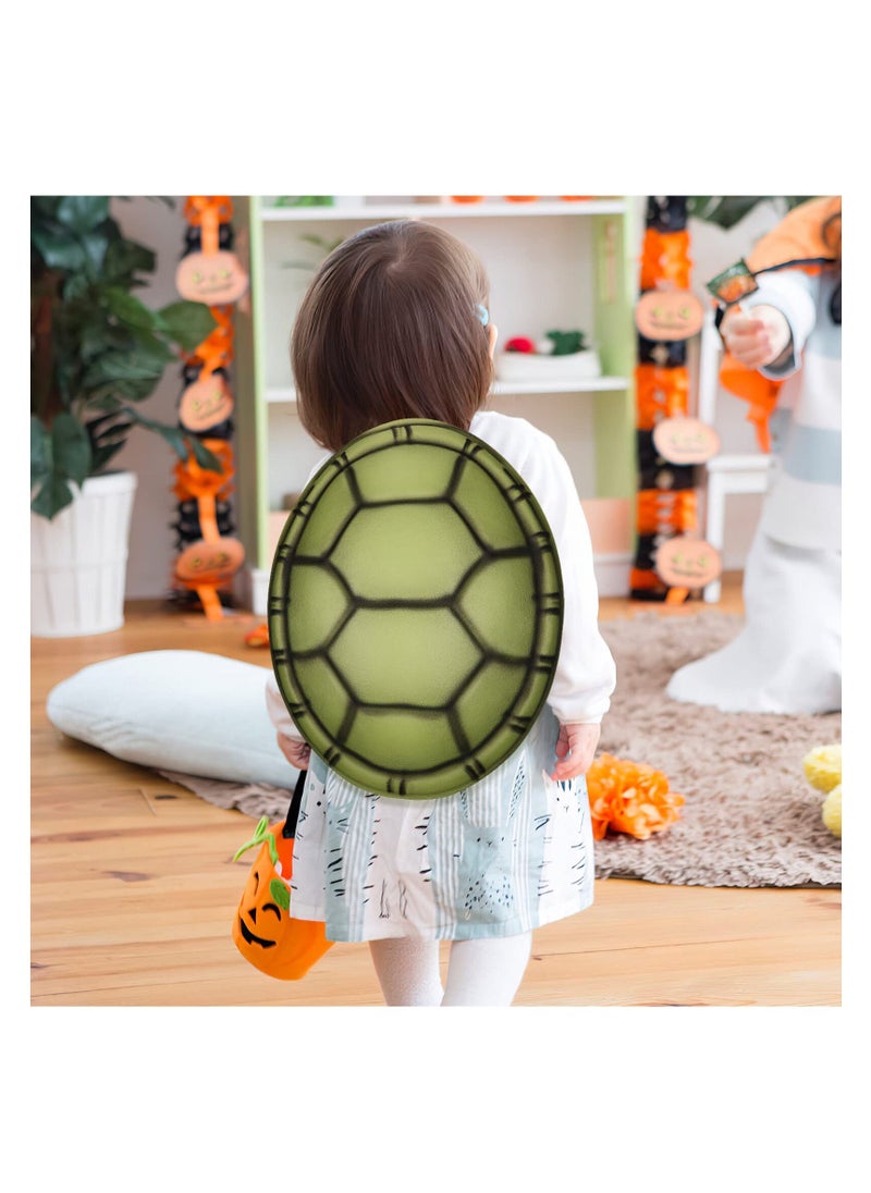 KASTWAVE 2Pcs Turtle Costumes, Turtle Shell Party Cosplay Costume for Ninja Turtle, EVA Turtle Shell Backpack for Kids Adults Holiday Fancy Dress Up Costume Accessories  - Image 2