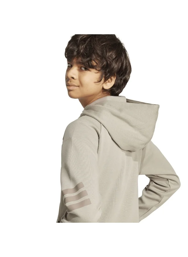Adidas future icons 3 stripes full zip track unisex hooded top