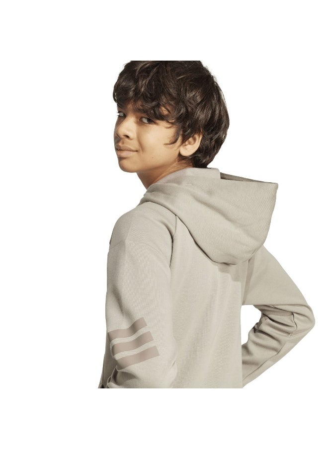 Adidas - adidas future icons 3 stripes full zip track unisex hooded top - Image 1