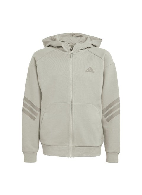 adidas future icons 3 stripes full zip track unisex hooded top