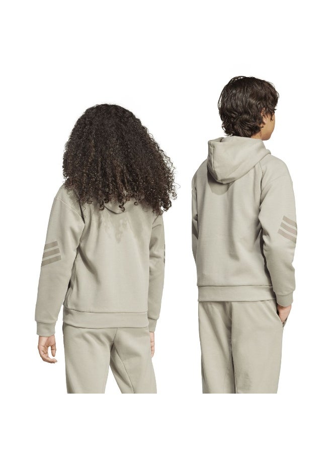 Adidas - adidas future icons 3 stripes full zip track unisex hooded top - Image 1