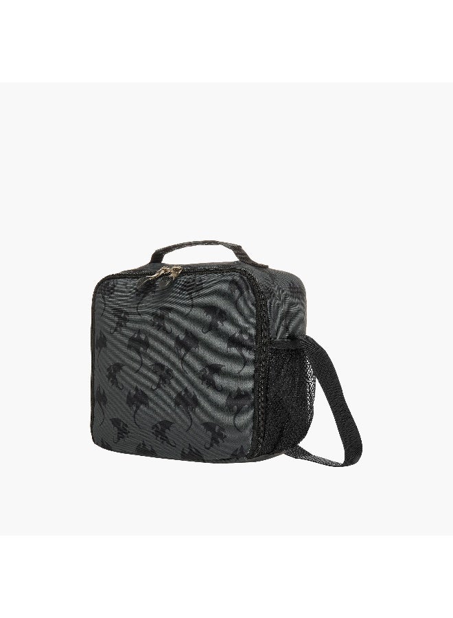 St.Right Lunch Bag-Dragons-1 Cmprt-Boys (Polyester) Black \ 21X11X22 - Image 2