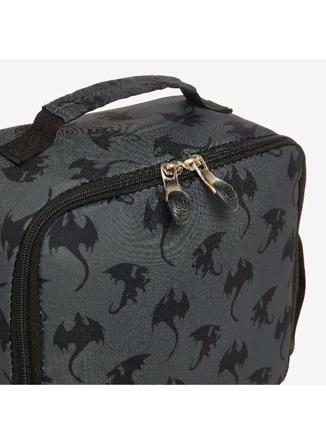 St.Right Lunch Bag-Dragons-1 Cmprt-Boys (Polyester) Black \ 21X11X22 - Image 4