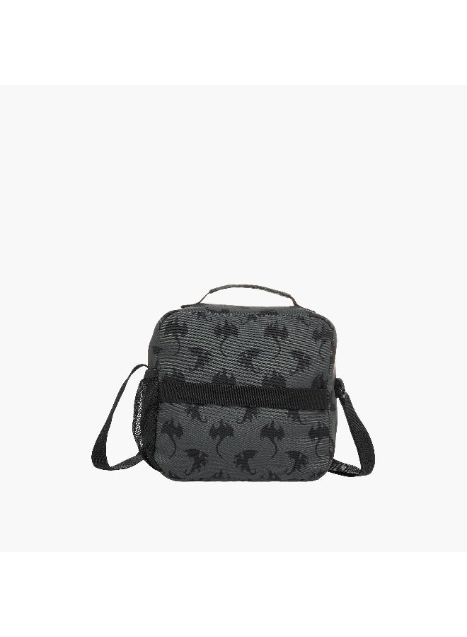 St.Right Lunch Bag-Dragons-1 Cmprt-Boys (Polyester) Black \ 21X11X22 - Image 3