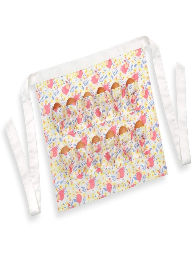 Plum Hill Chicken Egg Collecting Apron for Fresh Eggs - Gathering Apron for Women with Pockets - Image 2