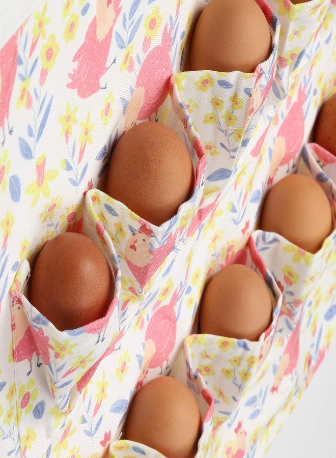 Plum Hill Chicken Egg Collecting Apron for Fresh Eggs - Gathering Apron for Women with Pockets - Image 5