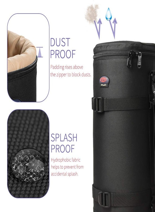 BPAULL Lens Pouch For DSLR Camera Lens Fits for Canon, Nikon, Pentax, Sony, Olympus, Panasonic, and other Lens - Image 4