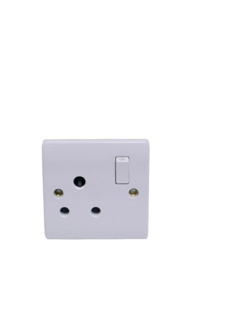 Admore 15A Switch Socket 1G White
