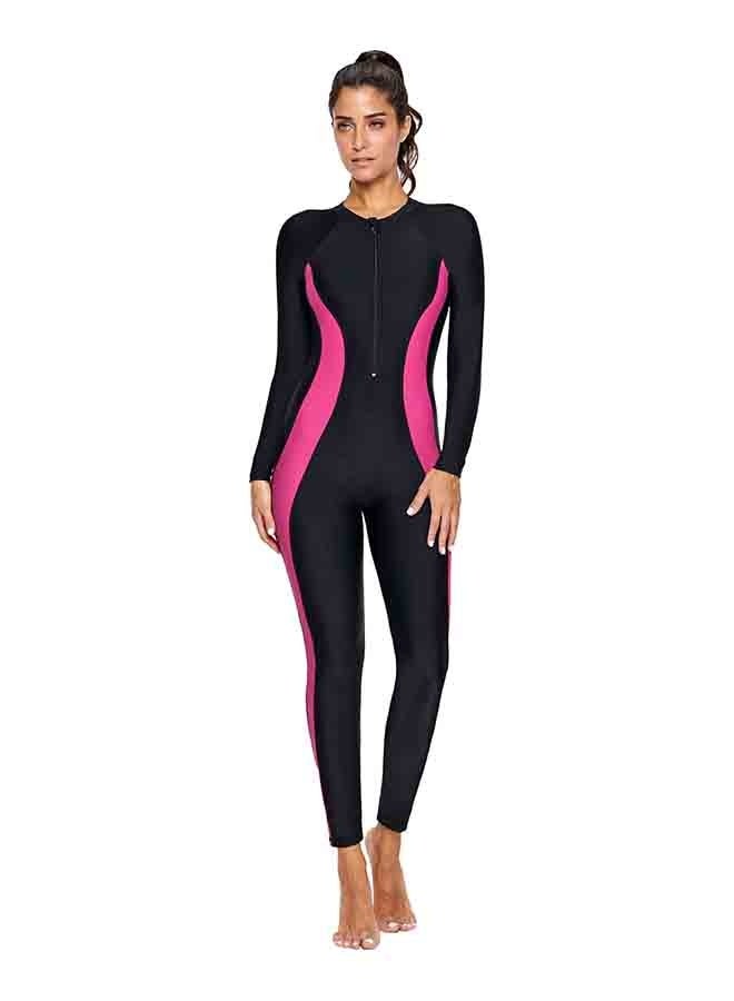 Block Breathable Swimming Diving Wear Multicolor - Image 1