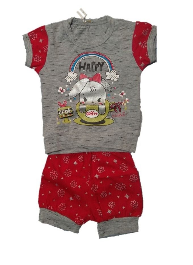 lecoo Girls' thong pajamas, baby summer children's cotton - suitable for going out, clubs and home - sizes from 1 to 18 months  - Image 3