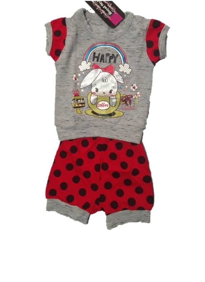 lecoo Girls' thong pajamas, baby summer children's cotton - suitable for going out, clubs and home - sizes from 1 to 18 months  - Image 4