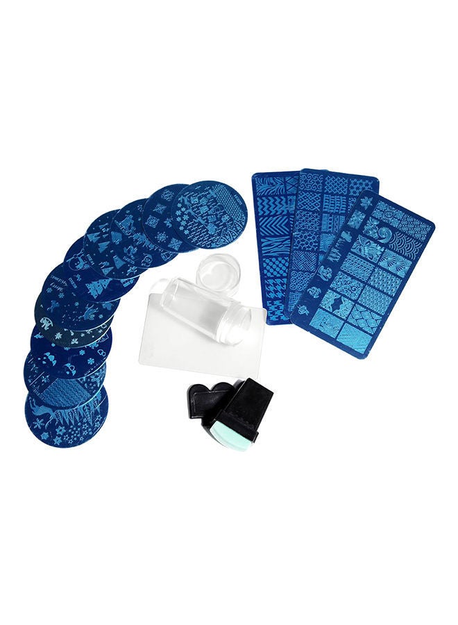 NIBEMINENT 6-piece Nail Art Stamping Plate Tools Multicolour - Image 1